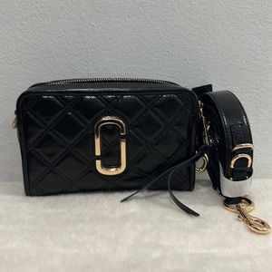 Marc Jacobs black quilted camera bag NWOT